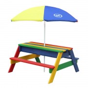 Laisvalaikio lauko staliukas vaikams su skėčiu